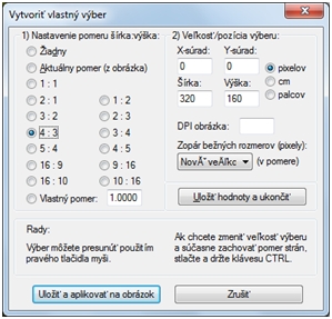 Obr. 38  Vlastný výber